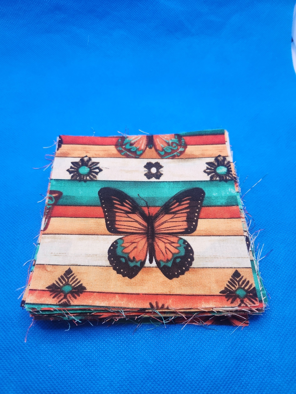 36 4.75 Butterfly Print Precut Squares